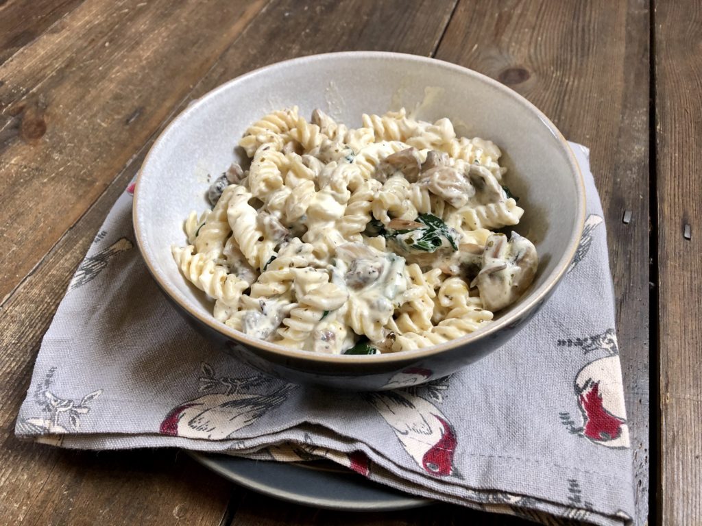 gluten free mushroom pasta