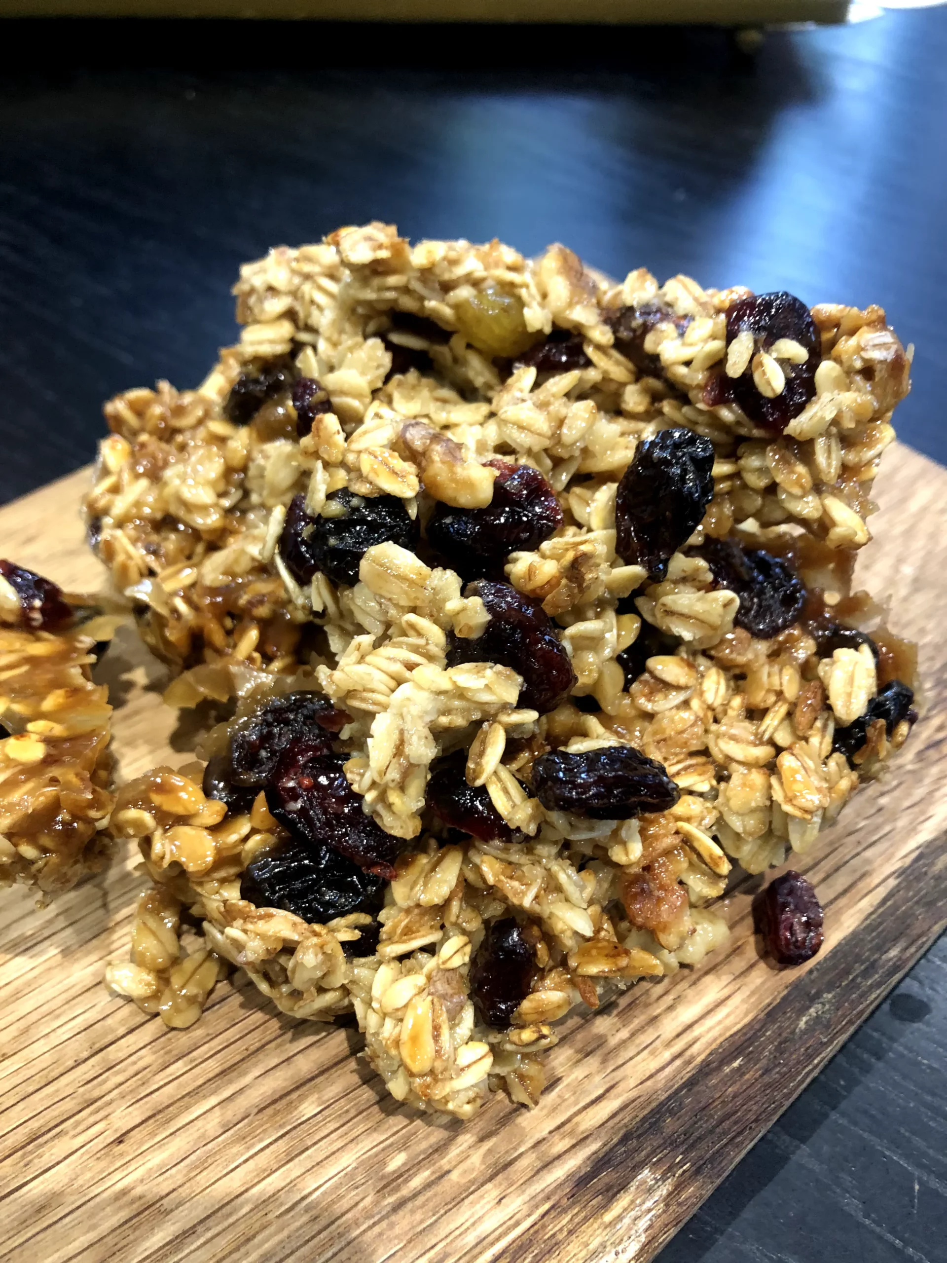 gluten free flapjacks on plate