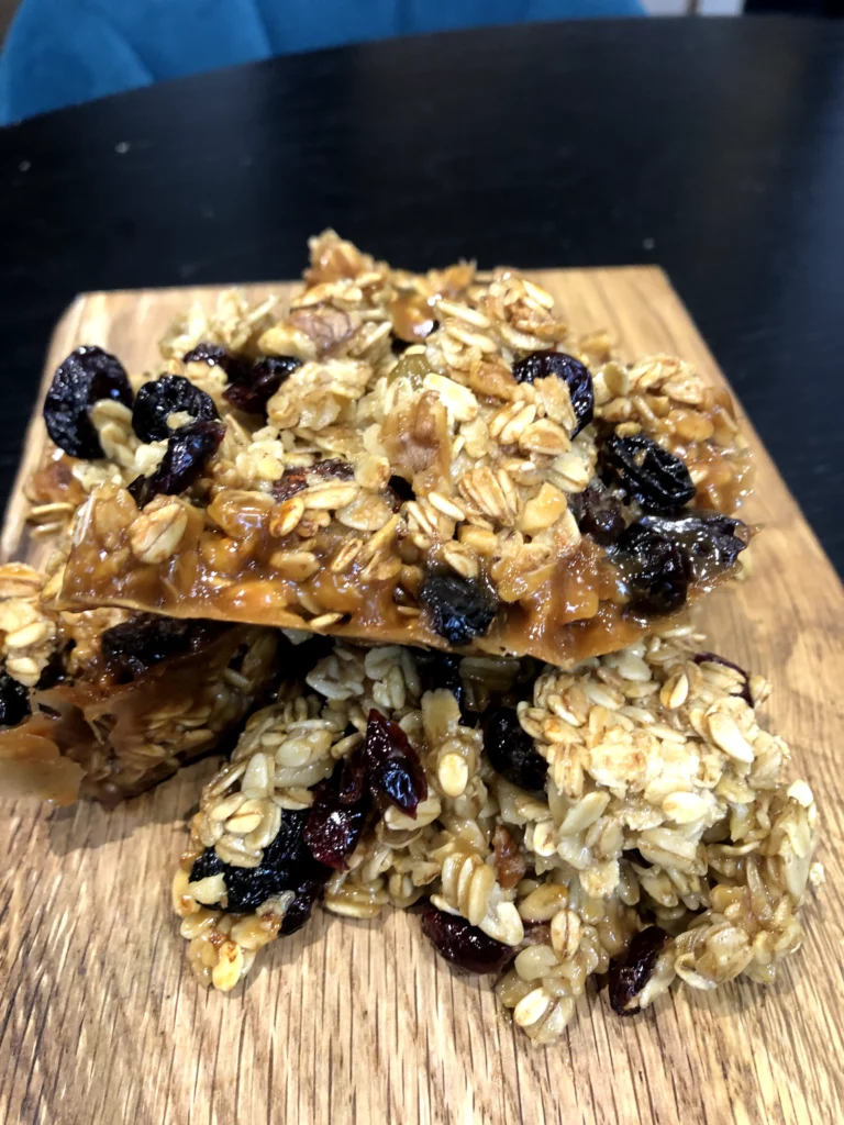gluten free flapjacks on plate