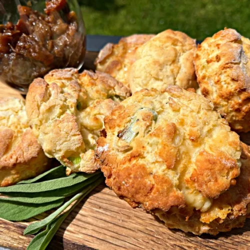 gluten free cheese and onion scones
