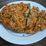 gluten free spinach feta and squash loaf
