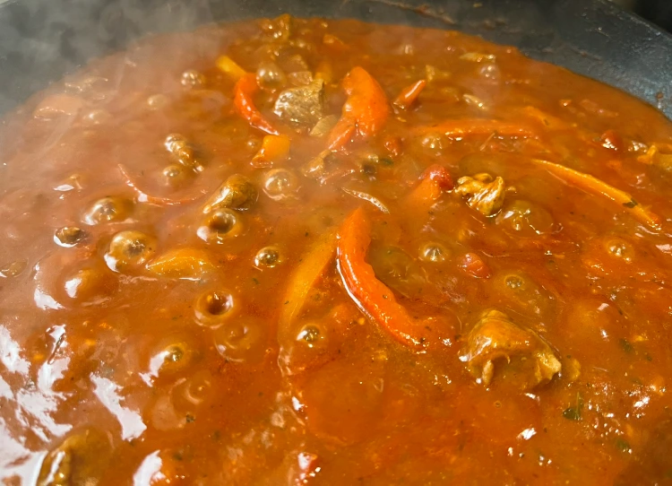 gluten free beef curry cooking