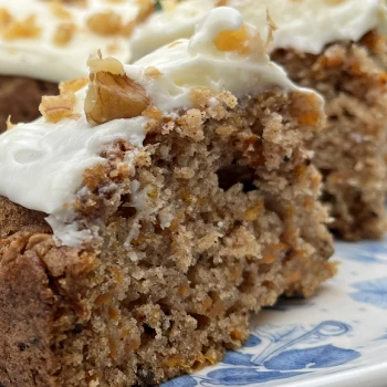 Creamy Gluten Free Carrot Cake Traybake Recipe
