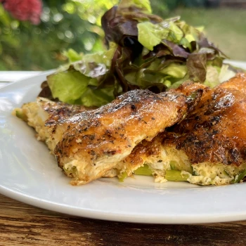 Simple Gluten-Free Omelette (Courgette & Spring Onion) Recipe