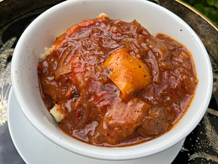 gluten-free beef casserole recipe close up