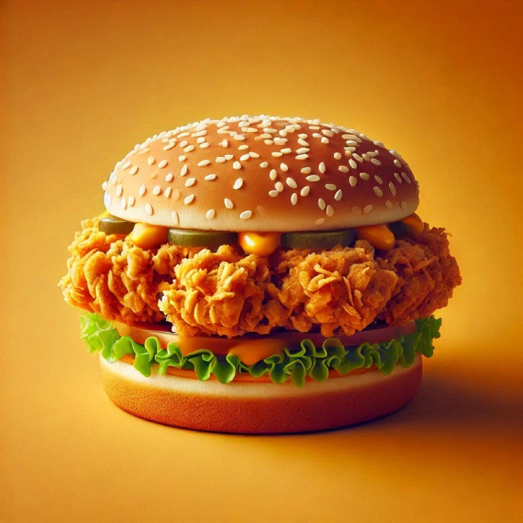kfc style chicken burger