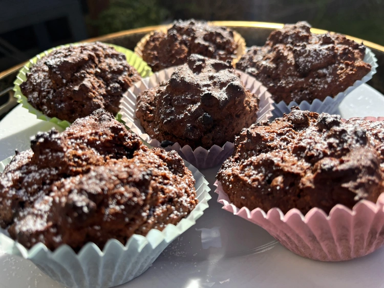 gluten free chocolate chip muffins
