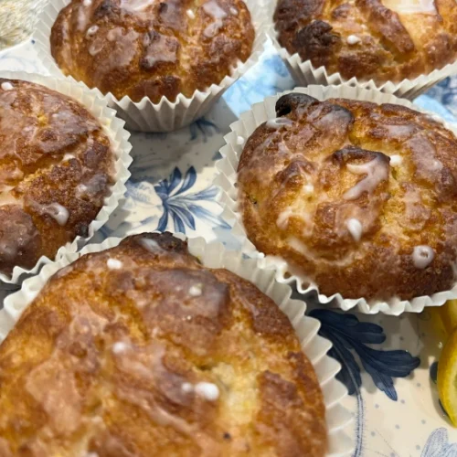 gluten free lemon drizzle muffins