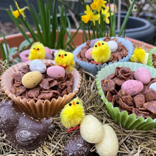 gluten free mini egg nests