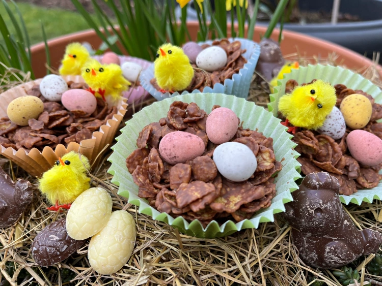 gluten free mini egg nests
