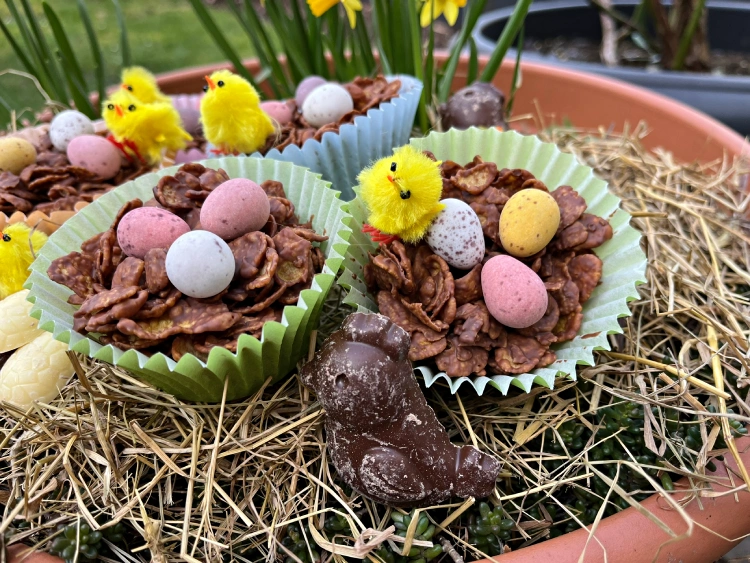 gluten free mini egg nests