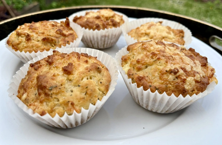 gluten-free cheese & bacon muffins