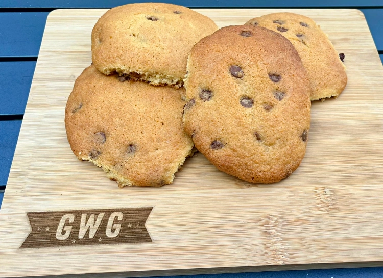 gluten-free chocolate chip cookies on platter