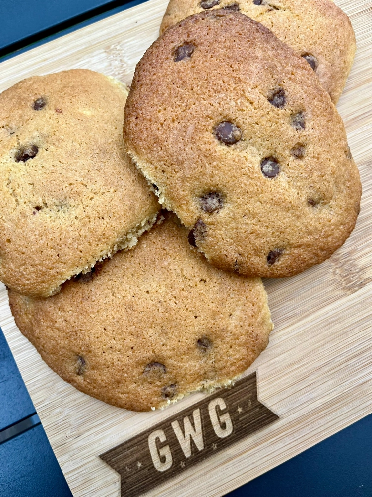 gluten-free chocolate chip cookies detail