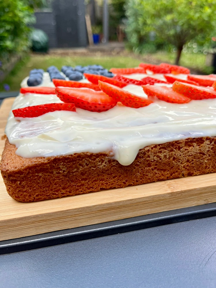 gluten-free flag cake right side