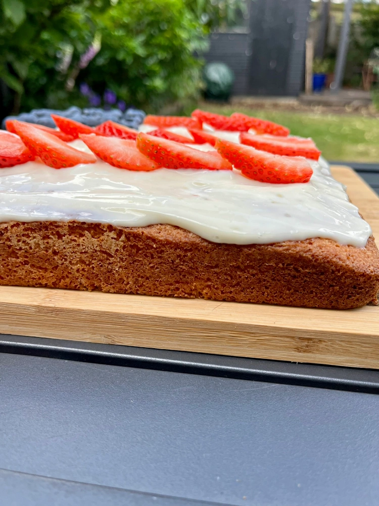 gluten-free flag cake left side