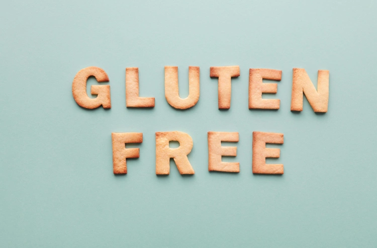 gluten free letters made from bread