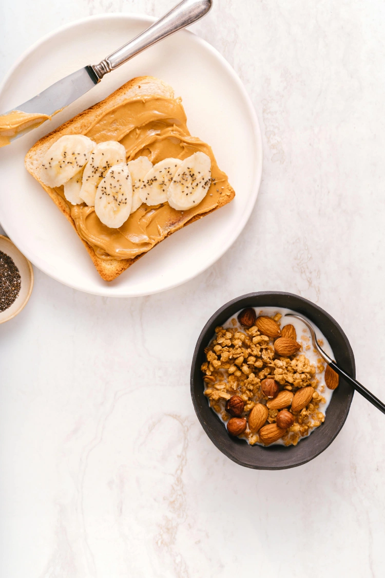 toast and breakfast bowl