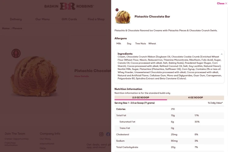 Baskin-Robbins Gluten-Free