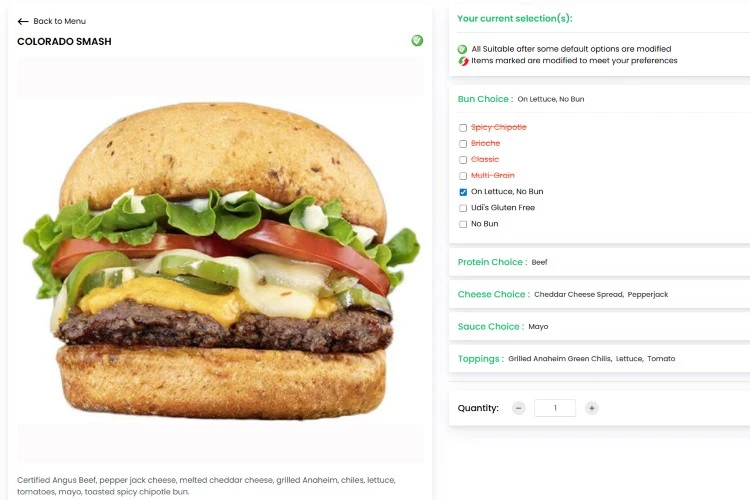 Smashburger Gluten-Free