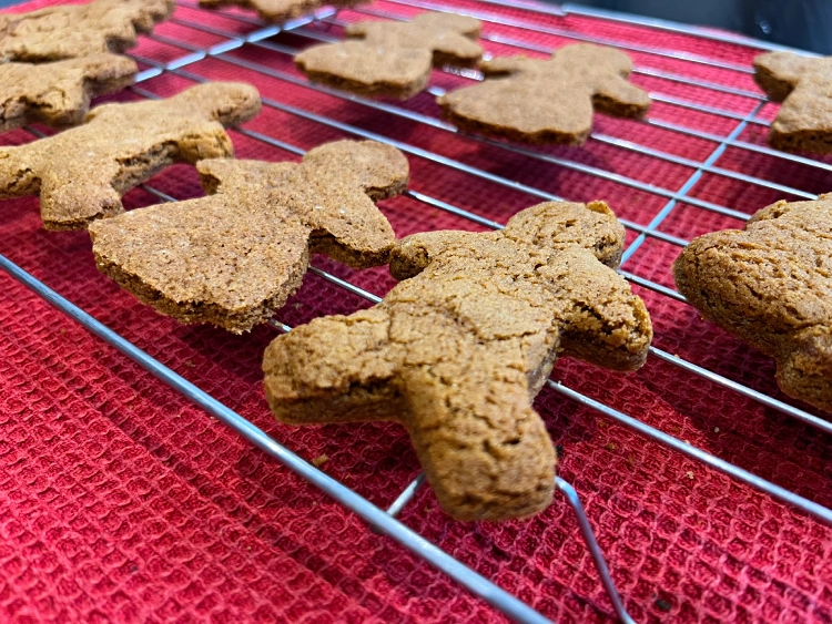 gluten free gingerbread fresh out of the oven